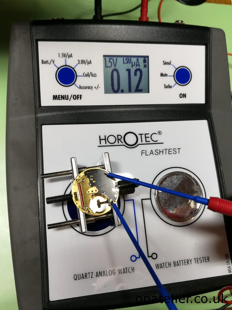 New equipment in the (Quartz testing) Horotec Flashtest